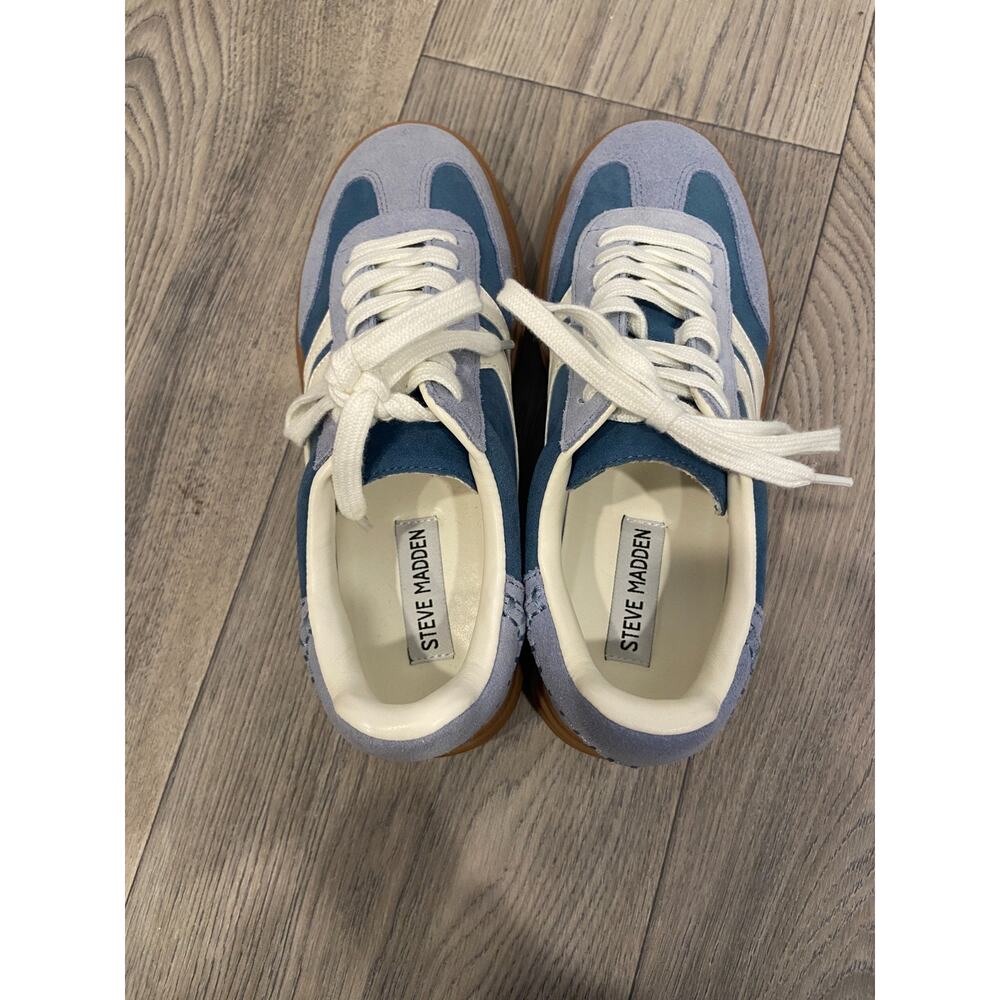 STEVE MADDEN DODGE Sneakers Women's 6 Blue/White NEW without tags - Picture 5 of 7